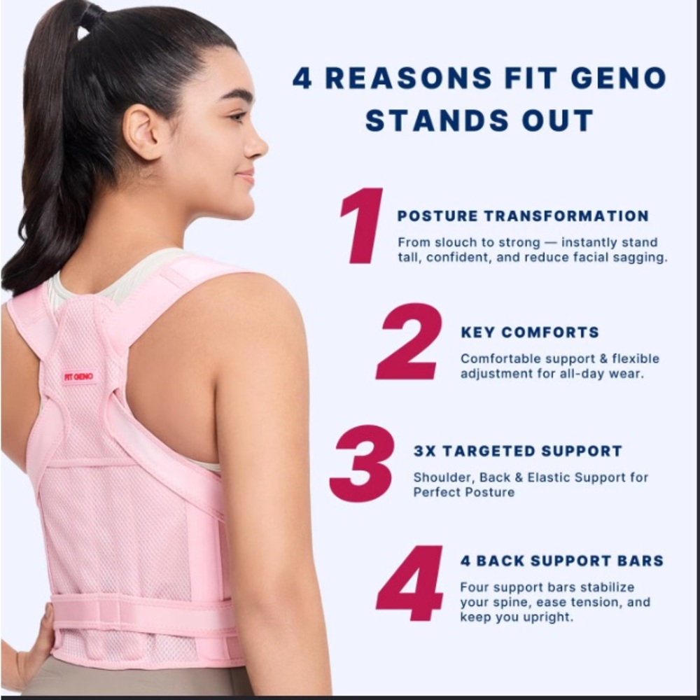 Women’s Pink Posture Support Top